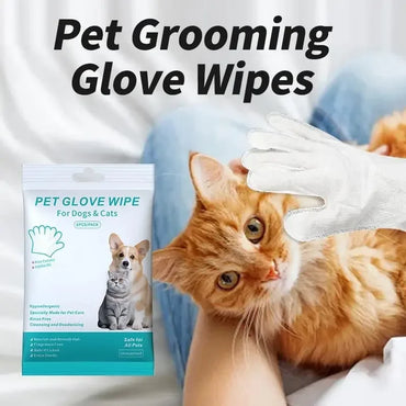💧 Manozzi CleanGlove™Bestel 4 pakken en betaal €25!!! – Waterloze verzorgingshandschoenen voor Katten & Honden