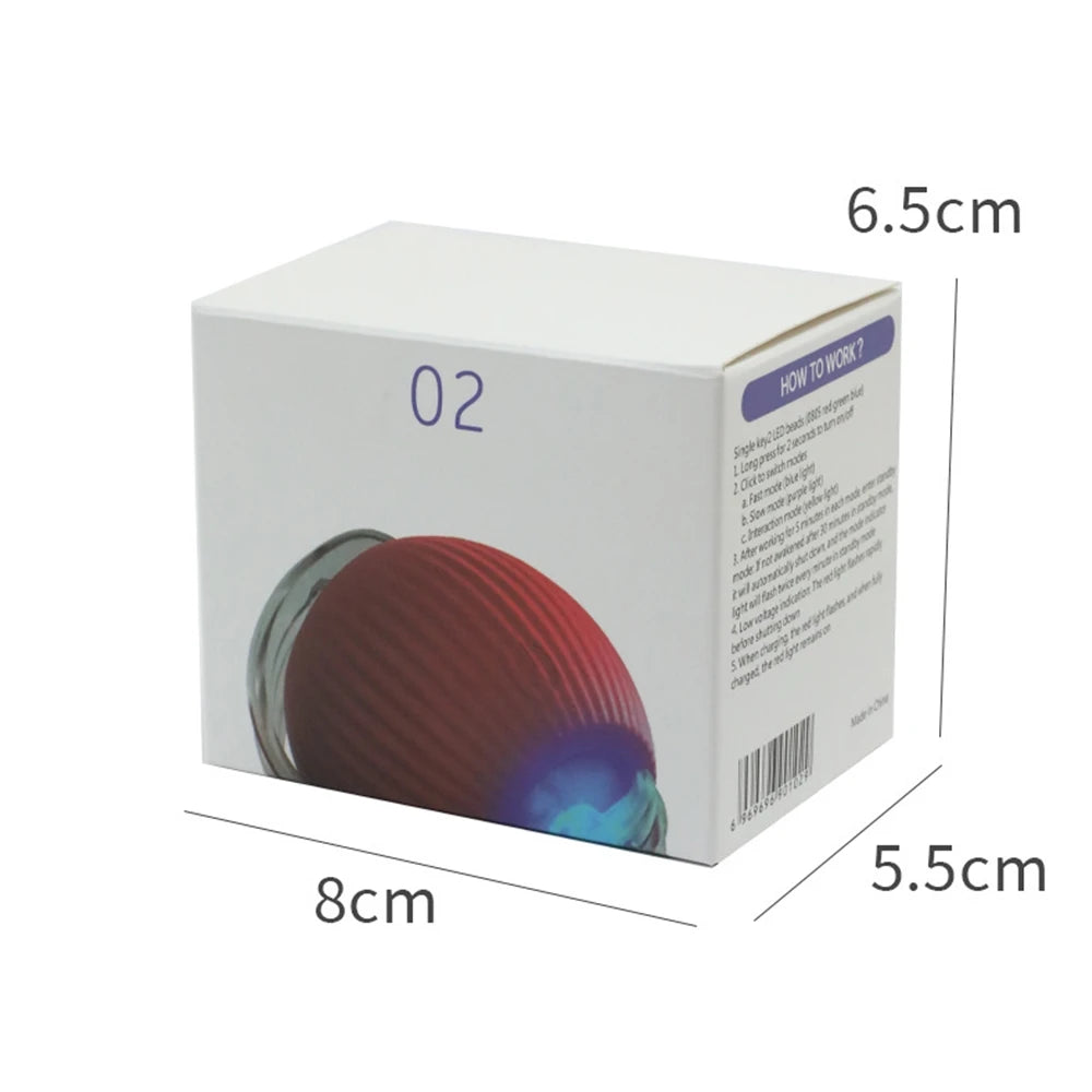 Manozzi LumiRoll™ – Slimme Oplaadbare Speelbal met Licht voor Katten & Kleine Honden