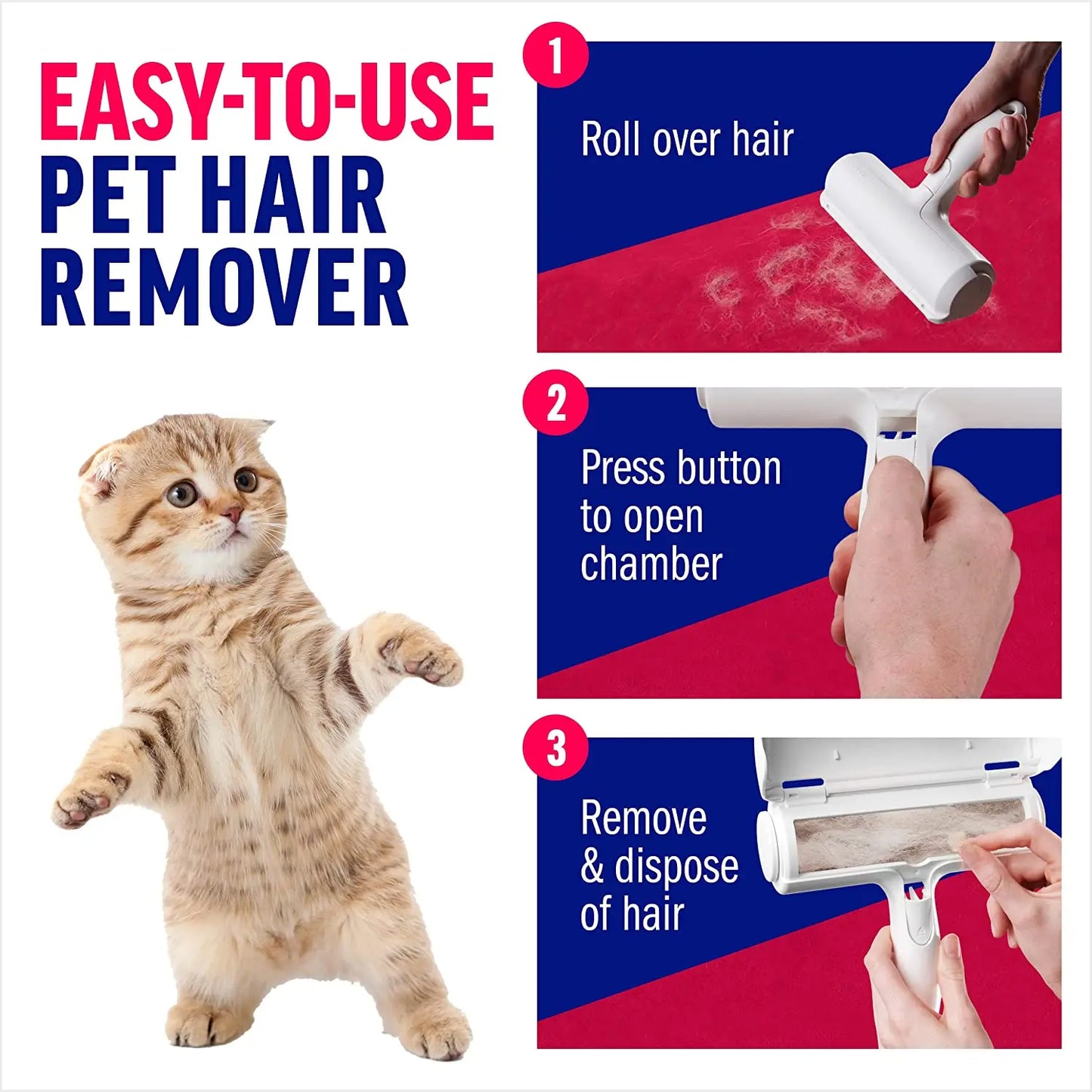 🧺 Manozzi FurRemover™ – Herbruikbare Haar- & Pluizenroller voor Meubels & Kleding.  Zacht voor je meubels. Hard tegen haren.