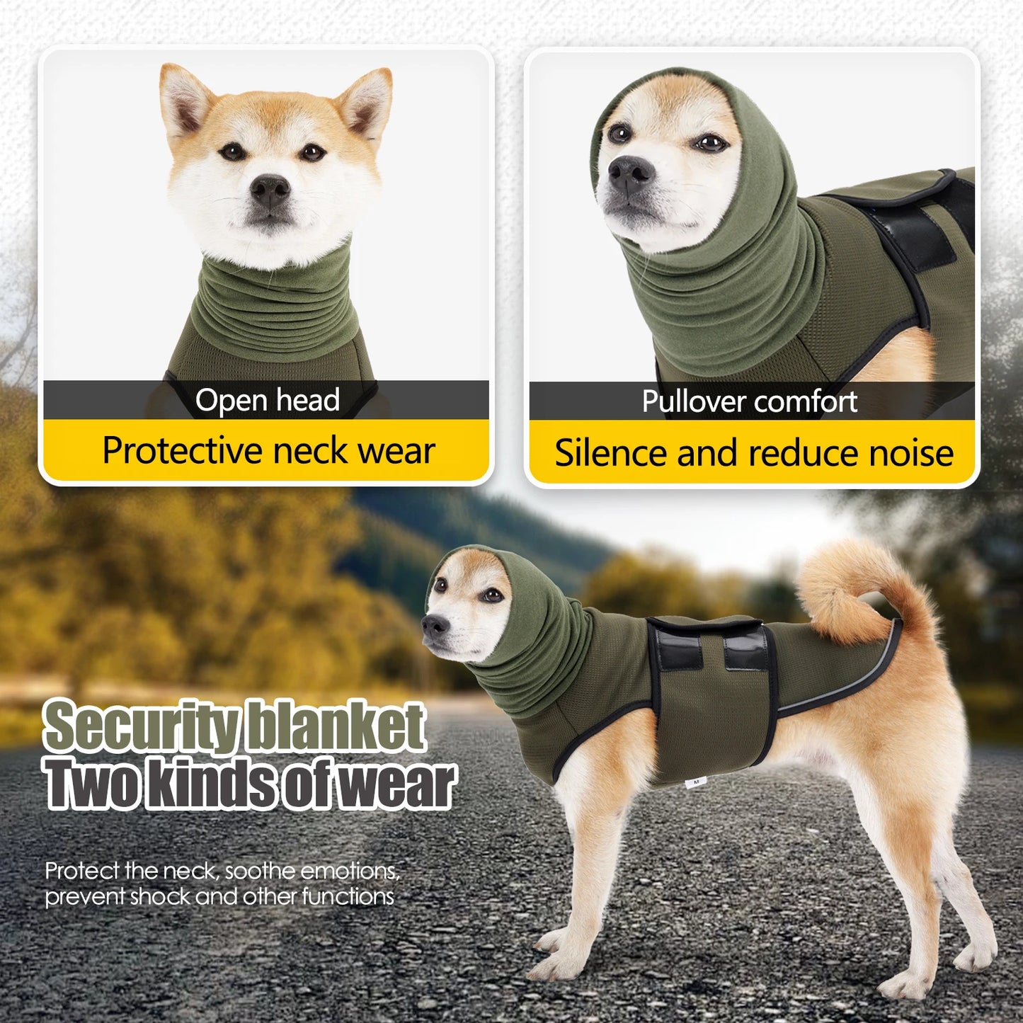 Manozzi CalmVest™ – Kalmerend Drukvest tegen Vuurwerkangst & Stress bij Honden