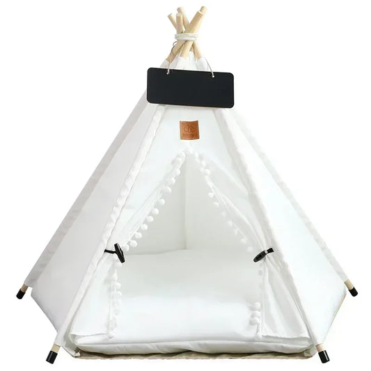 Manozzi CozyTent™ – Luxe Tipi Tent & Veilige Schuilplek tegen Vuurwerk voor Katten & Kleine Honden