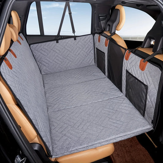 🐶 Manozzi TravelBed™ – Luxe Waterdichte Achterbankbeschermer & Honden Autobed