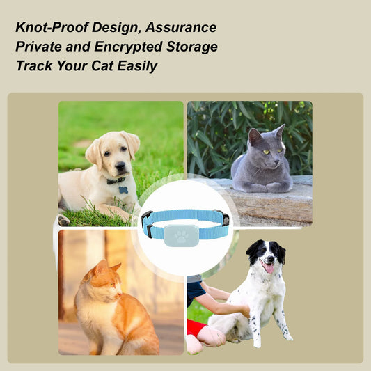 Manozzi PetTracker™ – GPS Halsband voor Katten & Kleine Honden met Veiligheidssluiting & Lange Batterijduur