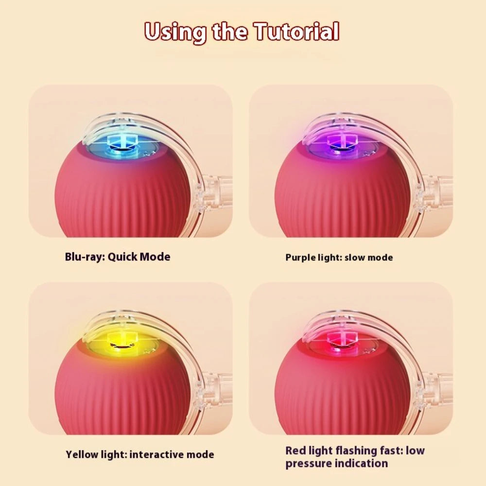 Manozzi LumiRoll™ – Slimme Oplaadbare Speelbal met Licht voor Katten & Kleine Honden