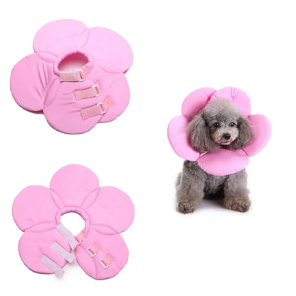 🌸 Manozzi SoftCare™ – Comfortabele Herstelkraag voor Honden & Katten