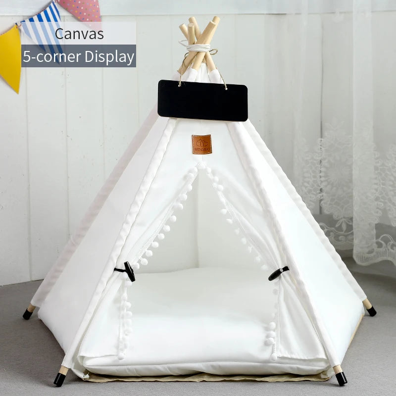 Manozzi CozyTent™ – Luxe Tipi Tent & Veilige Schuilplek tegen Vuurwerk voor Katten & Kleine Honden