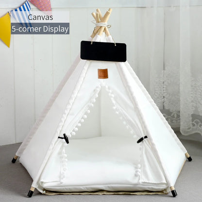 Manozzi CozyTent™ – Luxe Tipi Tent & Veilige Schuilplek tegen Vuurwerk voor Katten & Kleine Honden