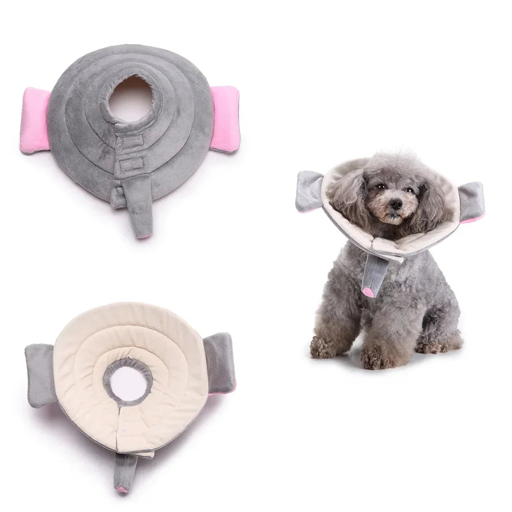 🌸 Manozzi SoftCare™ – Comfortabele Herstelkraag voor Honden & Katten