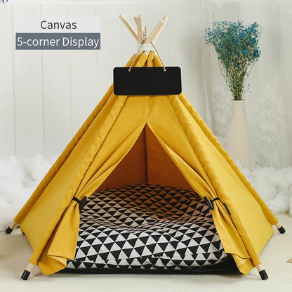 Manozzi CozyTent™ – Luxe Tipi Tent & Veilige Schuilplek tegen Vuurwerk voor Katten & Kleine Honden