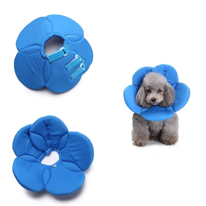 🌸 Manozzi SoftCare™ – Comfortabele Herstelkraag voor Honden & Katten
