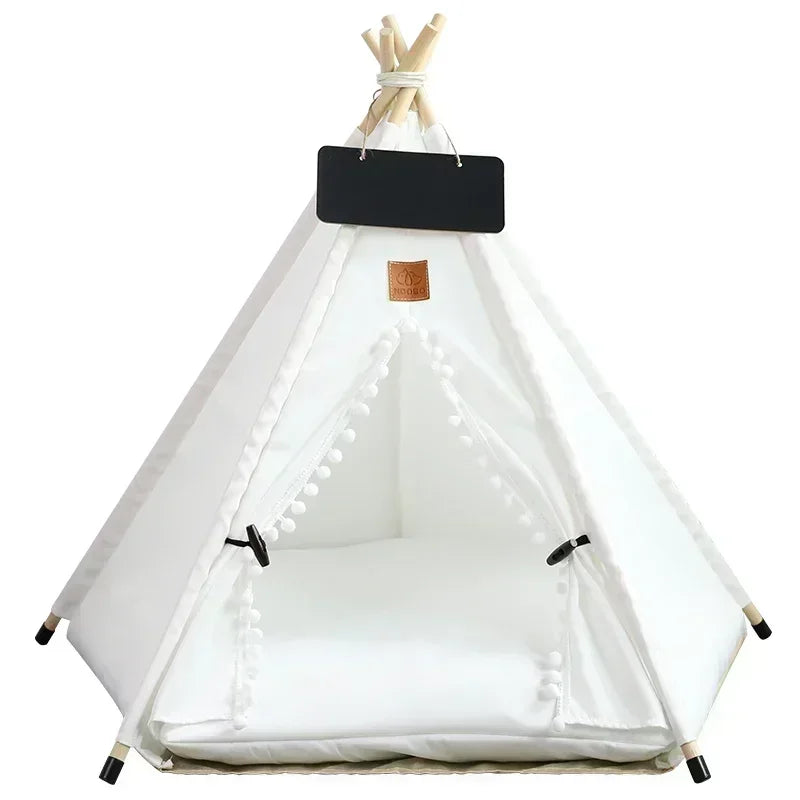 Manozzi CozyTent™ – Luxe Tipi Tent & Veilige Schuilplek tegen Vuurwerk voor Katten & Kleine Honden