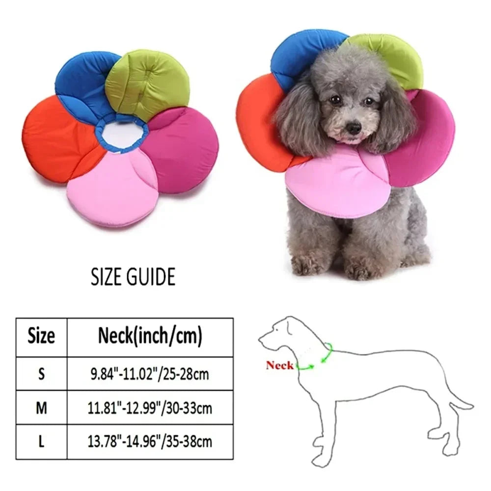 🌸 Manozzi SoftCare™ – Comfortabele Herstelkraag voor Honden & Katten