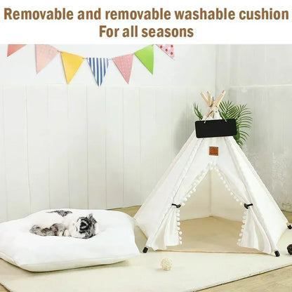Manozzi CozyTent™ – Luxe Tipi Tent & Veilige Schuilplek tegen Vuurwerk voor Katten & Kleine Honden