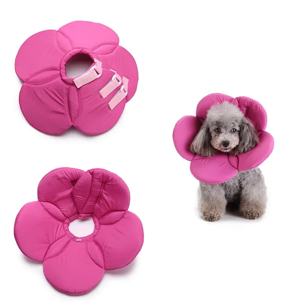 🌸 Manozzi SoftCare™ – Comfortabele Herstelkraag voor Honden & Katten