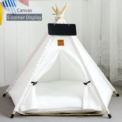 Manozzi CozyTent™ – Luxe Tipi Tent & Veilige Schuilplek tegen Vuurwerk voor Katten & Kleine Honden
