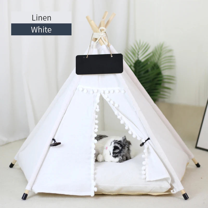 Manozzi CozyTent™ – Luxe Tipi Tent & Veilige Schuilplek tegen Vuurwerk voor Katten & Kleine Honden