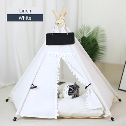 Manozzi CozyTent™ – Luxe Tipi Tent & Veilige Schuilplek tegen Vuurwerk voor Katten & Kleine Honden
